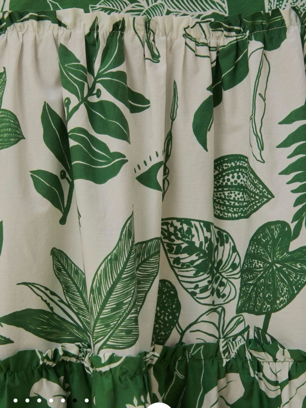 Farm Rio Forest Soul Mix Midi Dress Green Botanical Print Size Large NWT - Picture 6 of 6